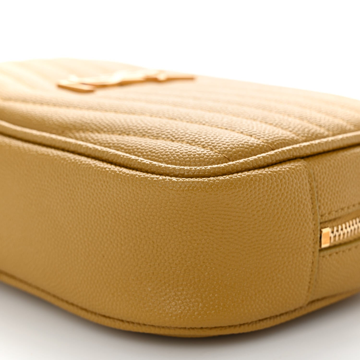 Saint Laurent Grain De Poudre Matelasse Monogram Mini Lou Camera Bag Light Chartreuse 10 of 10