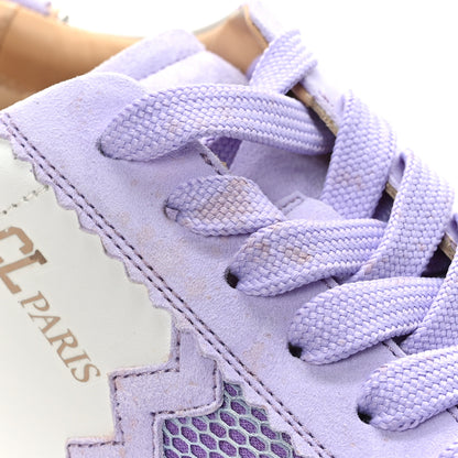 Christian Louboutin Suede Mesh Calfskin Neoprene Loubishark Sneakers 40 Lilac Smoke 8 of 13
