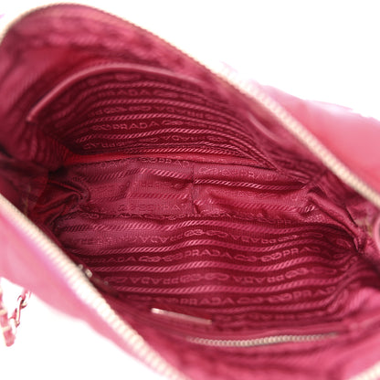 Prada Nylon Tessuto Impuntu Quilted Chain Crossbody Ibisco 5 of 12