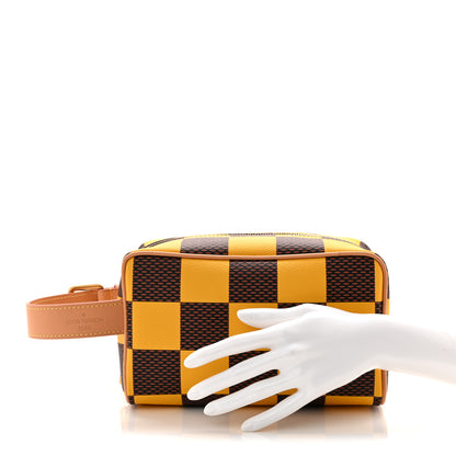 Louis Vuitton Damier Pop Dopp Kit Toilet Pouch Jaune Mat 2 of 10