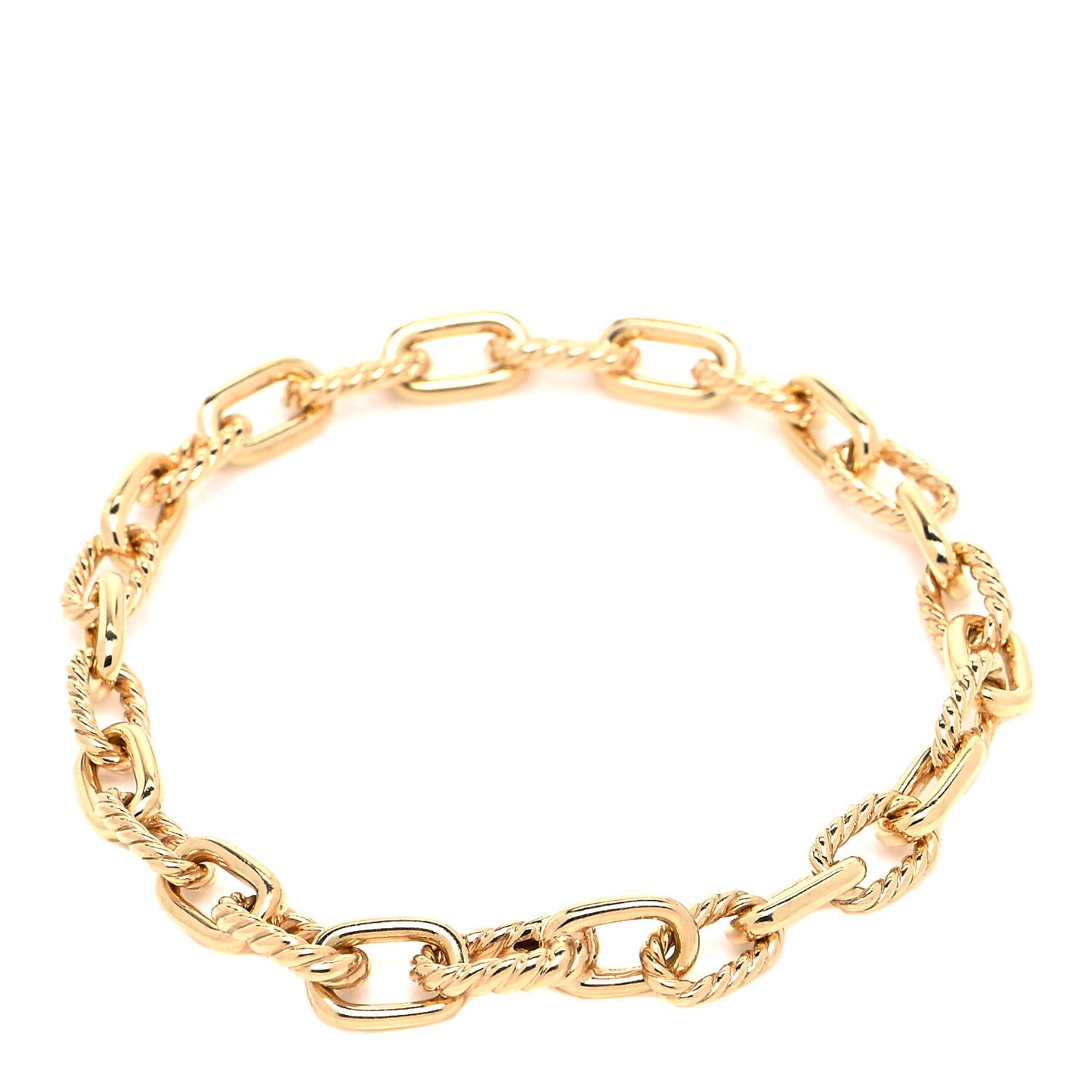 18K Yellow Gold 6mm Madison Classic Chain Bracelet