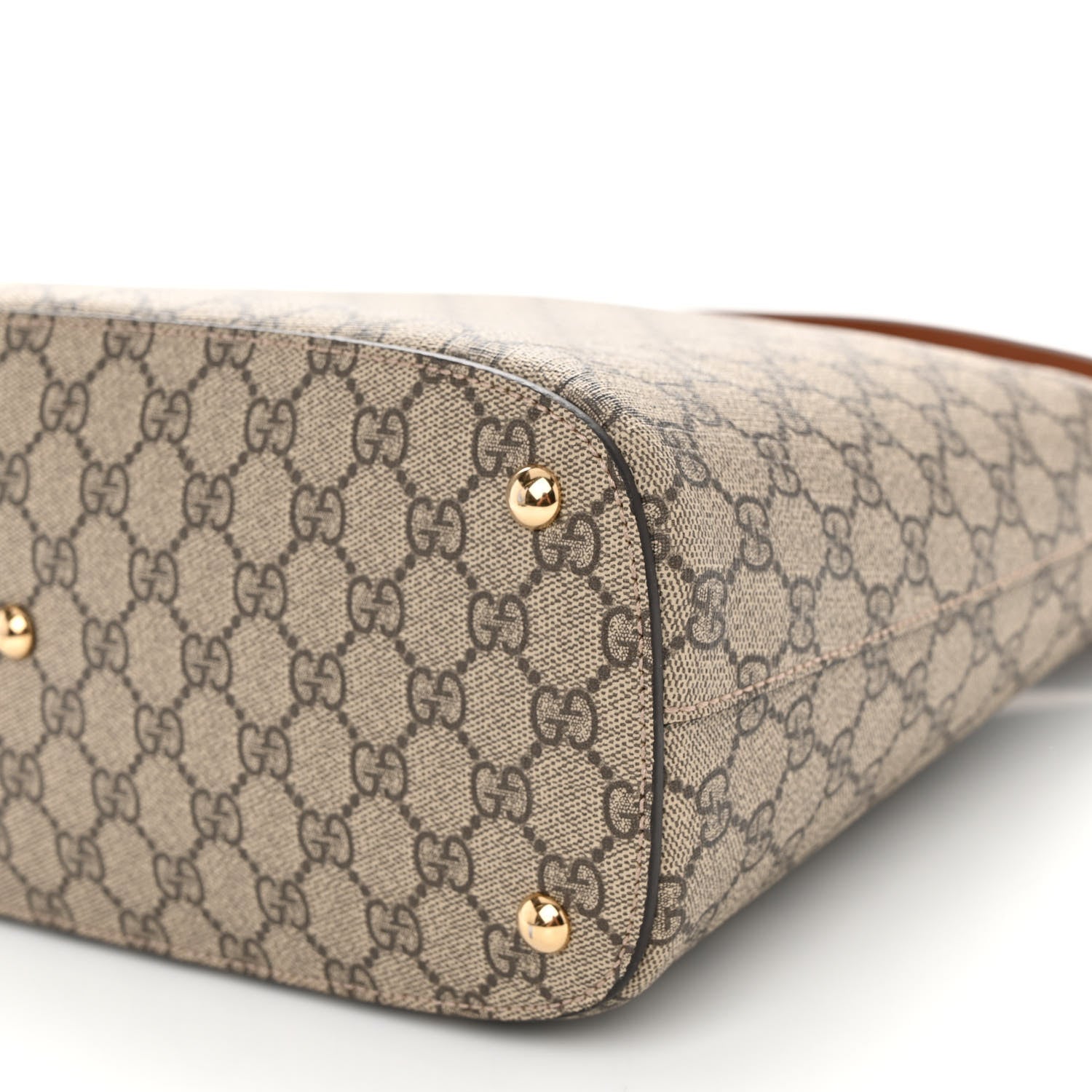 Gucci GG Supreme Monogram Linea A Hobo Brown 10 of 10