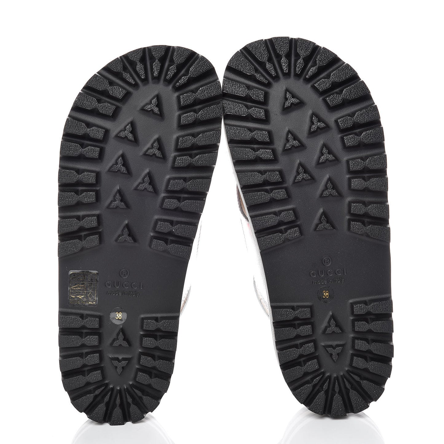 Metallic Nappa Silk Sunrise Heart Crossover Platform Lug Sole Sandals 38 Argento