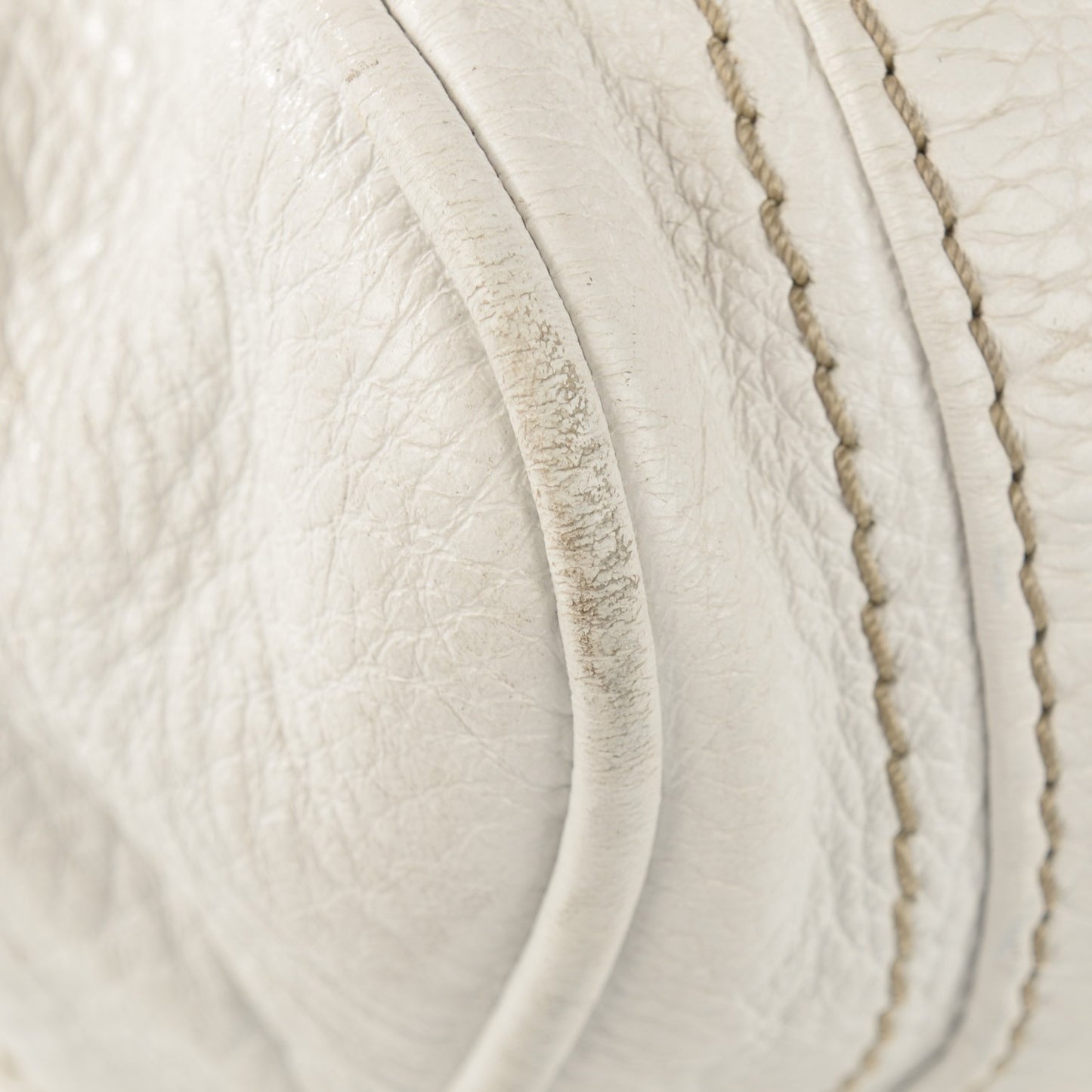 Calfskin Medium Paddington Satchel White