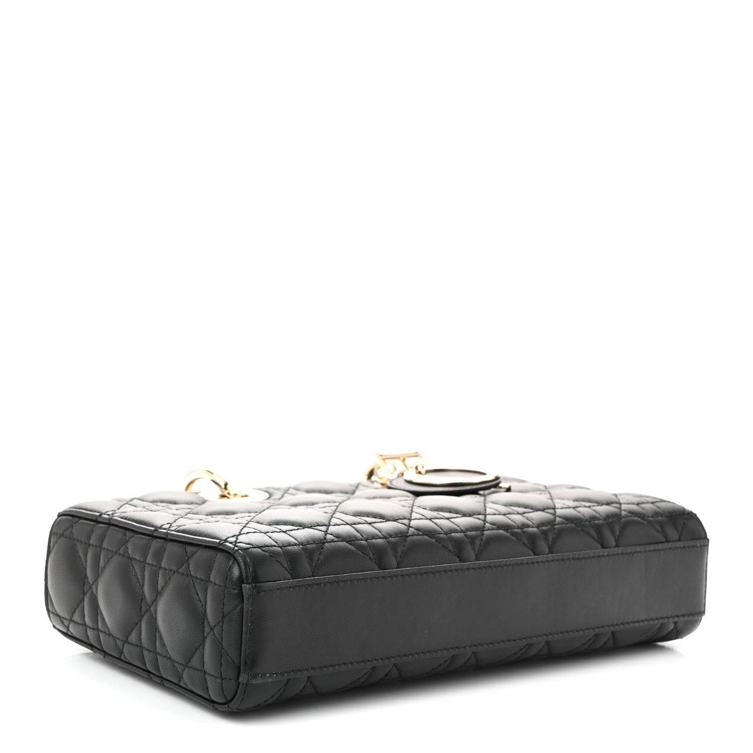 Christian Dior Lambskin Cannage Medium Lady D-Joy Black 4 of 9