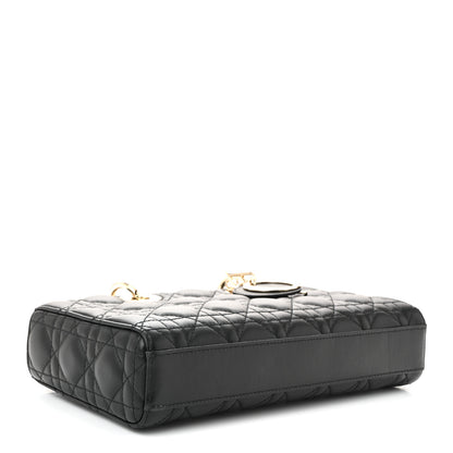 Christian Dior Lambskin Cannage Medium Lady D-Joy Black 4 of 9