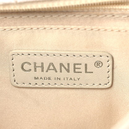 Chanel Tweed Faux Fur Patchwork Medium Single Flap White 5 of 8