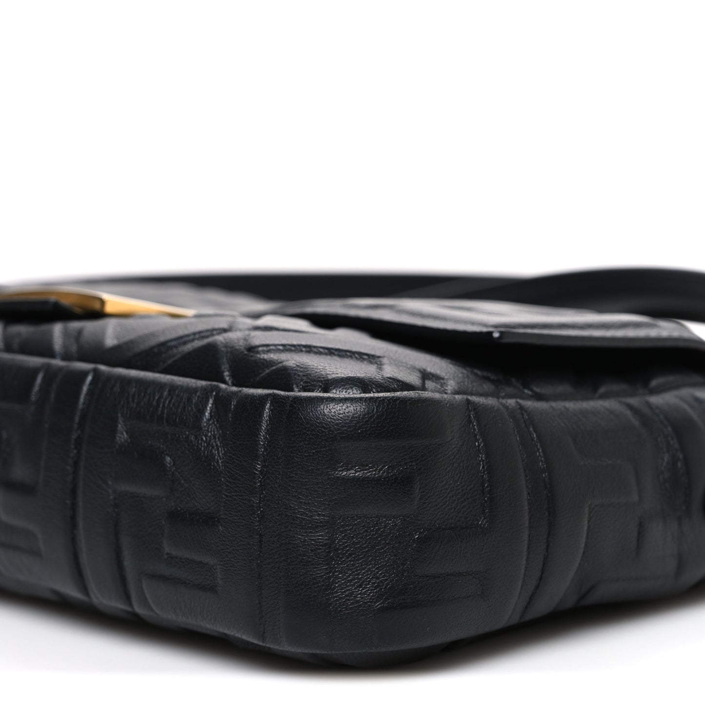 Nappa FF 1974 Embossed Baguette Black