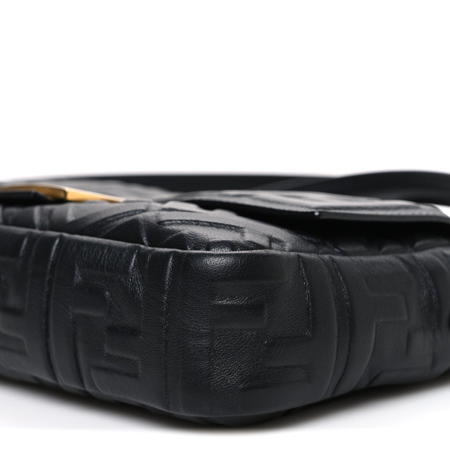 Fendi Nappa FF 1974 Embossed Baguette Black 10 of 10