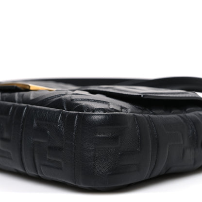 Fendi Nappa FF 1974 Embossed Baguette Black 10 of 10