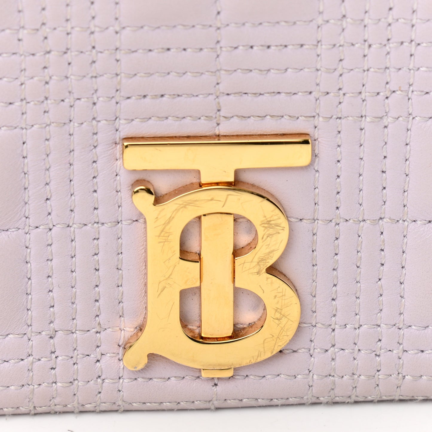 Lambskin Quilted Small Lola Bag Pale Thistle Soft Fawn