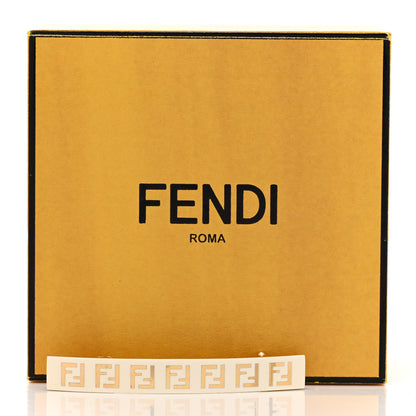 Fendi Metal Resin Zucchino FF Logo Hair Clip Gold 4 of 4