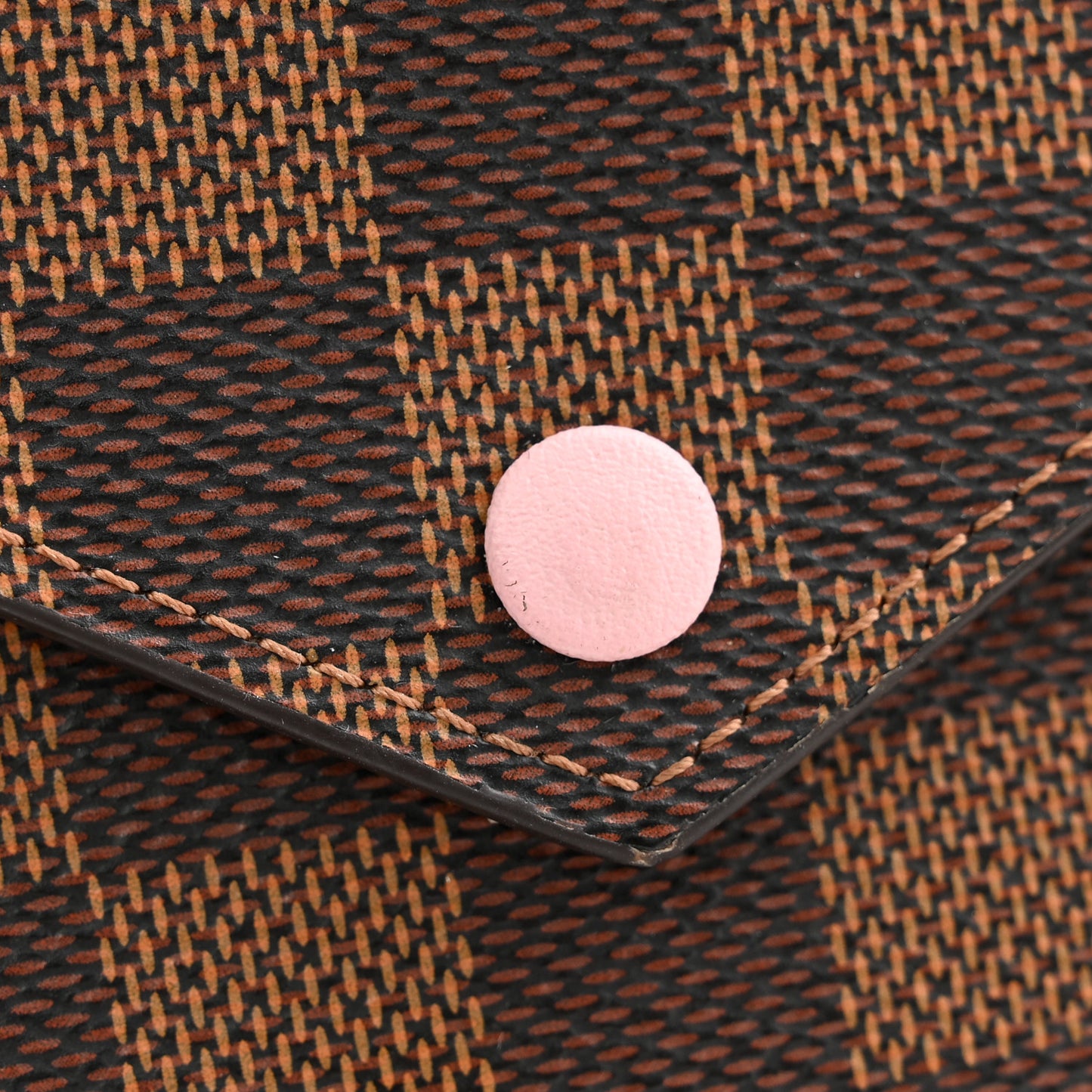 Damier Ebene Victorine Wallet Rose Ballerine