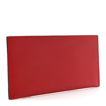 Louis Vuitton Calfskin Felicie Chain Wallet Card Holder Insert Scarlet 3 of 9