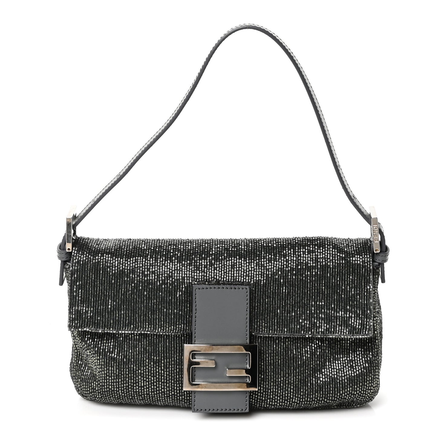 Sequin Beaded Baguette Grey