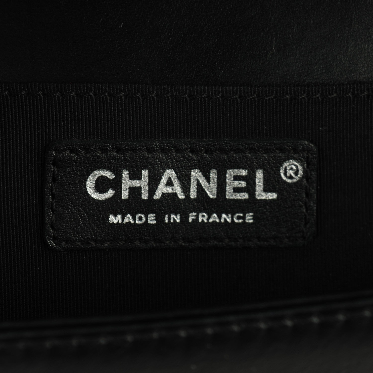 Chanel Lambskin Quilted Medium Boy Flap Black Beige 7 of 8