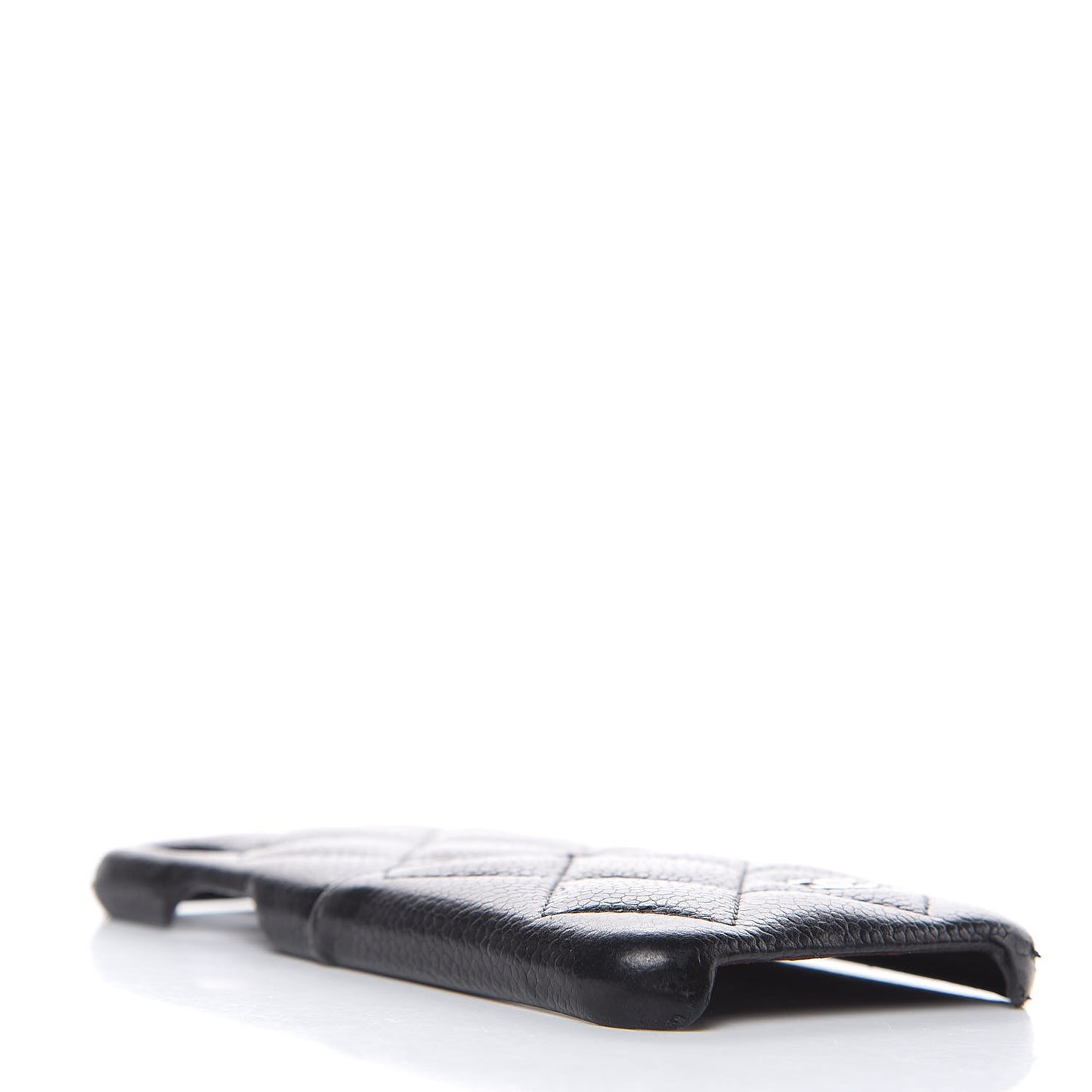 Caviar Quilted iPhone X Coco Tech Case Black