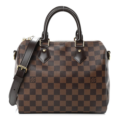 Louis Vuitton Damier Ebene Speedy Bandouliere 25 1 of 10