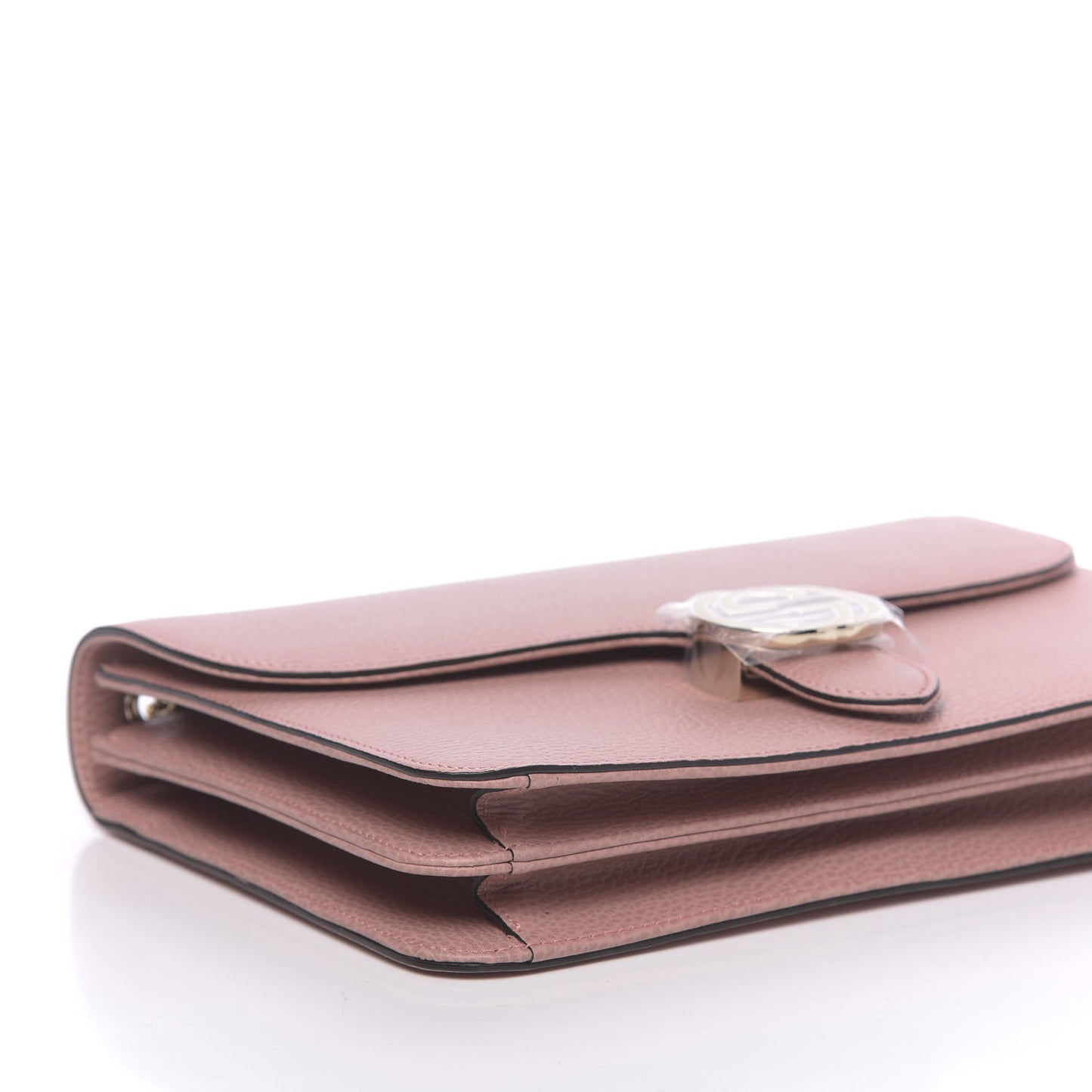 Dollar Calfskin Interlocking G Shoulder Bag Soft Pink