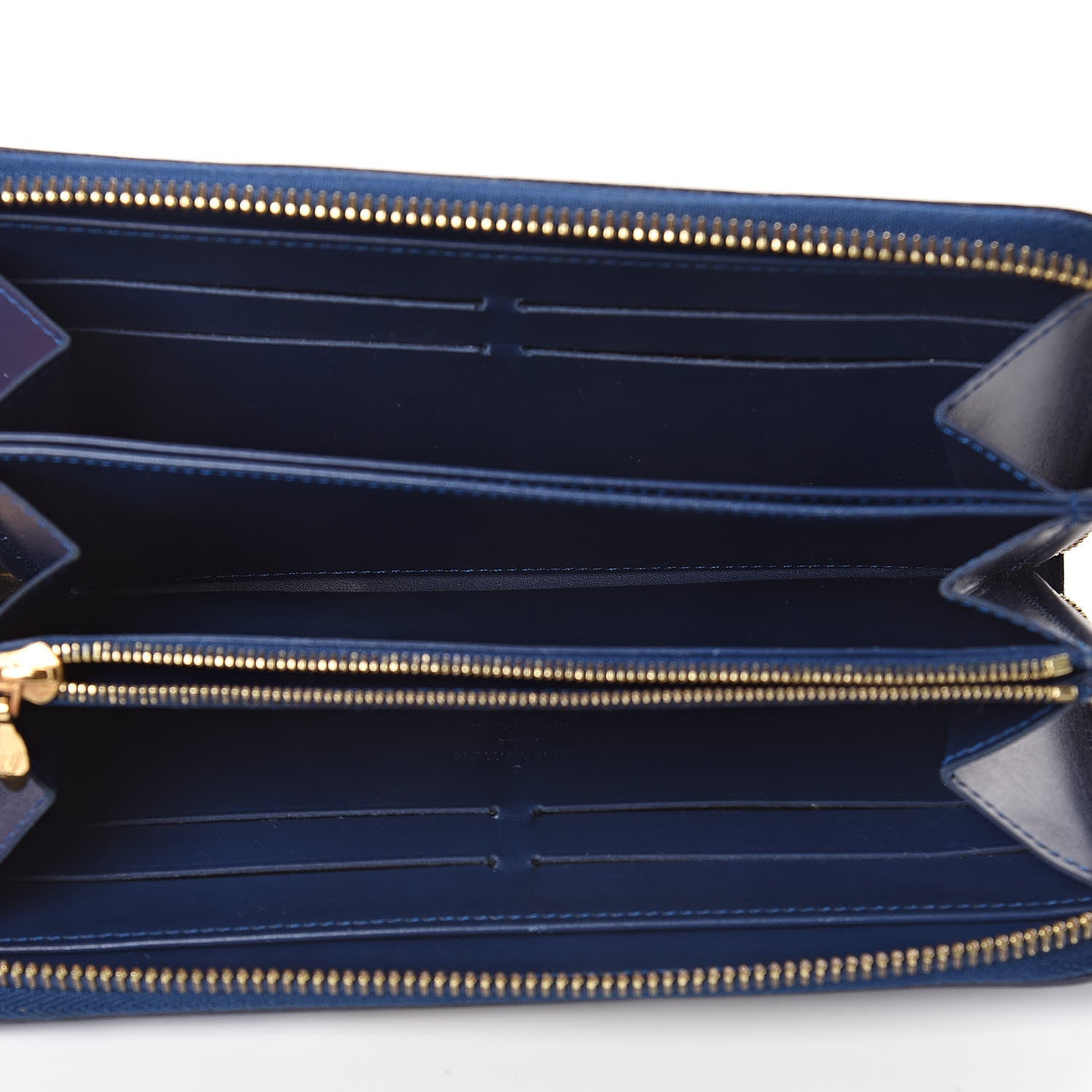 Louis Vuitton Vernis Ikat Zippy Wallet Grand Blue 5 of 8