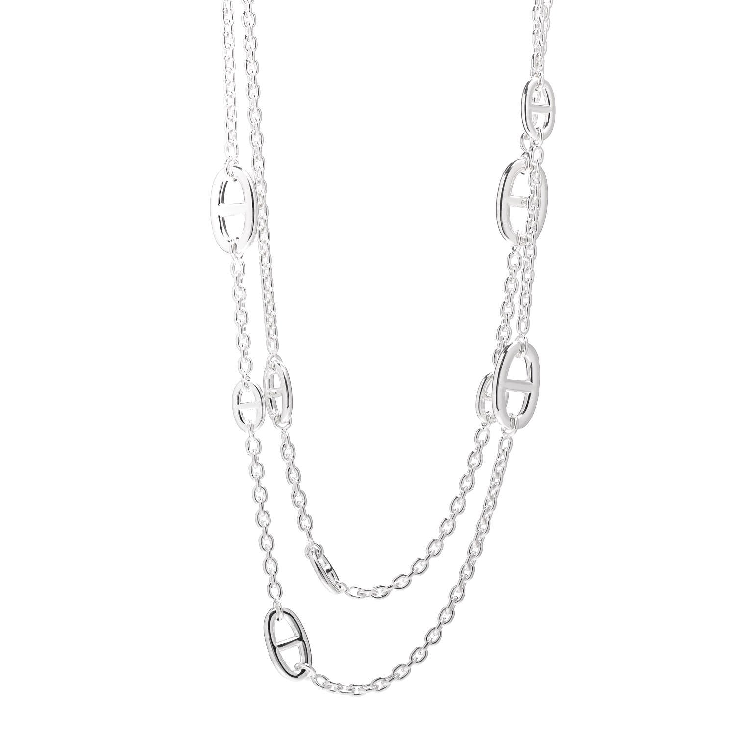 Hermes Sterling Silver Farandole Necklace 120 1 of 6