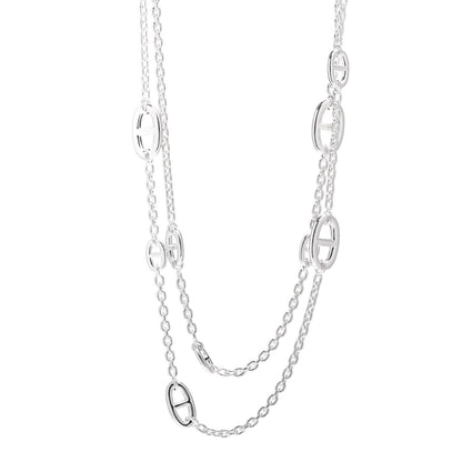 Hermes Sterling Silver Farandole Necklace 120 1 of 6