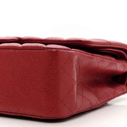 Chanel Caviar Quilted Medium Double Flap Red 8 of 8