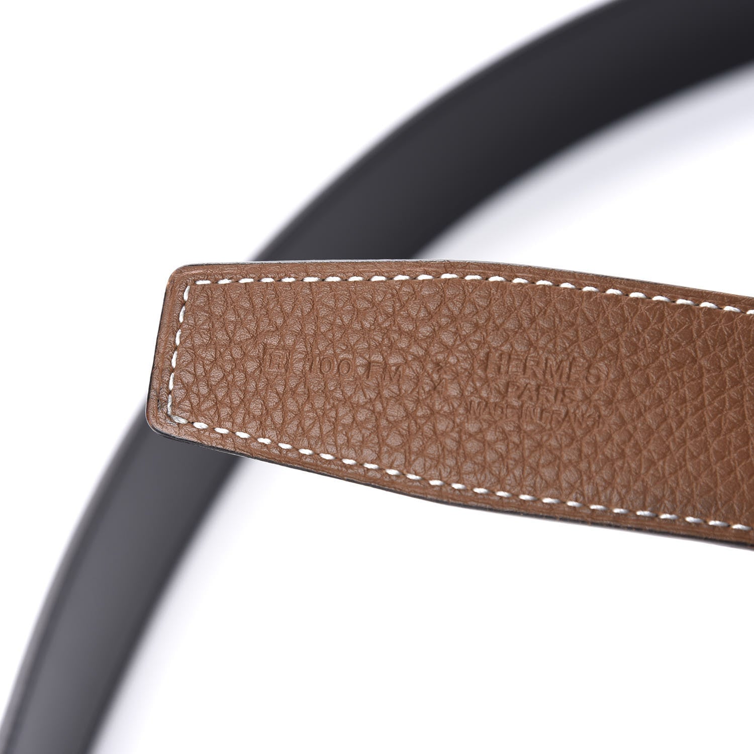 Hermes Box Togo 32mm H Belt 100 Black Gold 4 of 5