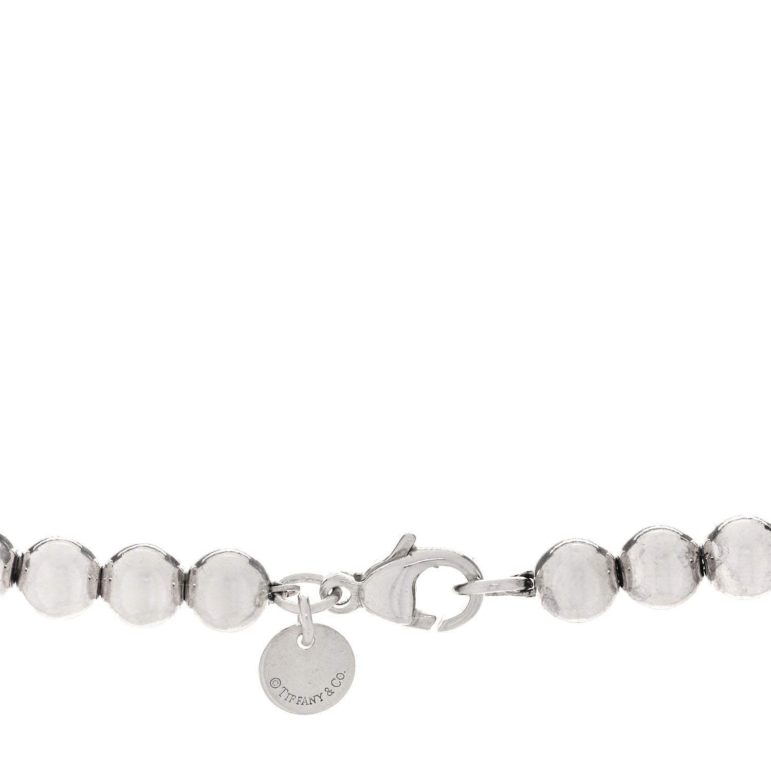 Tiffany Sterling Silver HardWear Graduated Ball Necklace 4 of 5