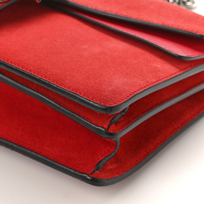 Gucci Suede Vitello Velvet Small Dionysus Shoulder Bag Vulcanic Red 10 of 16