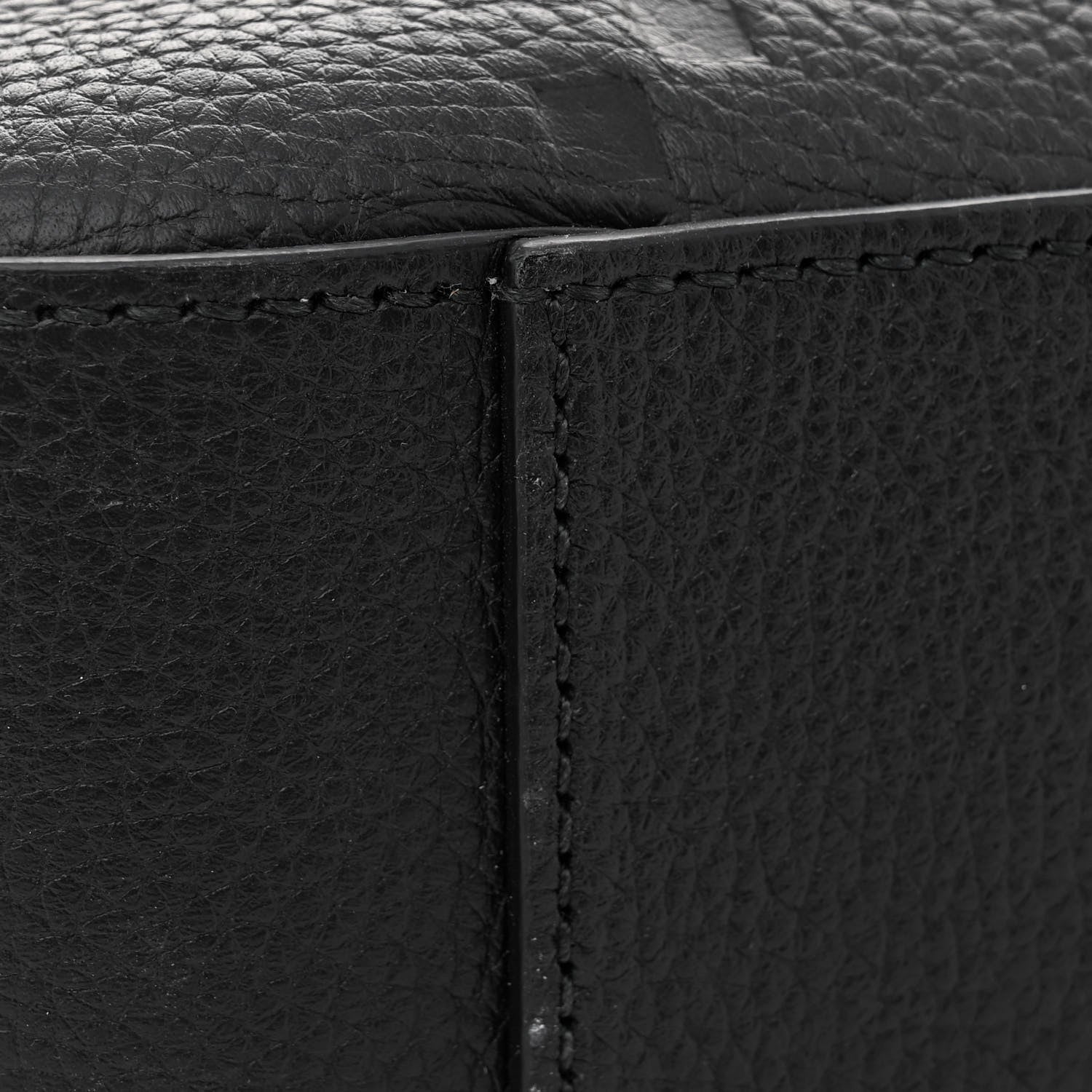 Gucci Piuma Calfskin Jumbo GG Embossed Briefcase Black 12 of 13