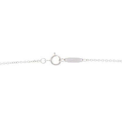 Tiffany 18K White Gold Diamond Bow Pave Pendant Necklace 4 of 6