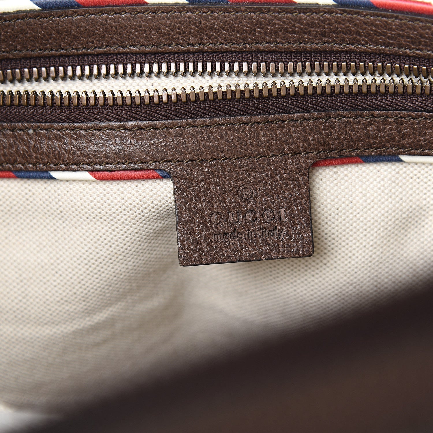 Gucci Soft GG Supreme Monogram Courrier Large Duffle Bag Beige New Acero Multicolor 5 of 9