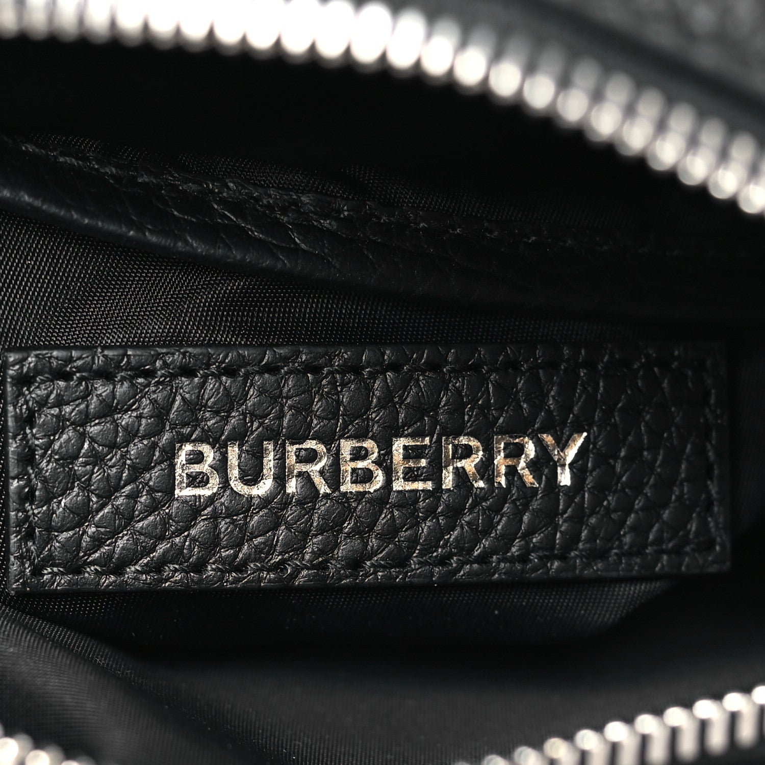 Burberry Pebbled Calfskin Logo Embossed Thornton Messenger Bag 6 of 8