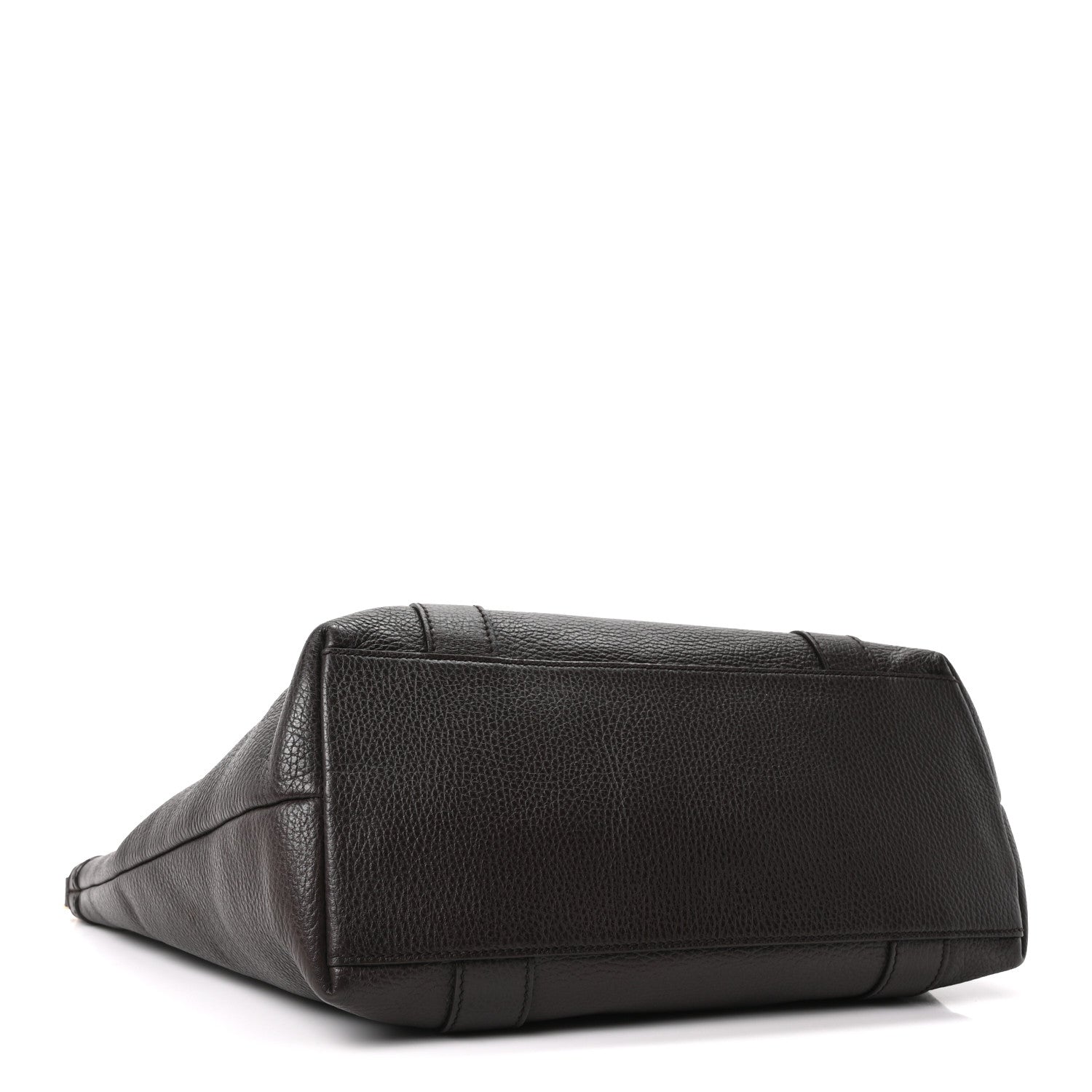 Gucci Calfskin Bamboo Top Handle Tote Dark Brown 4 of 10