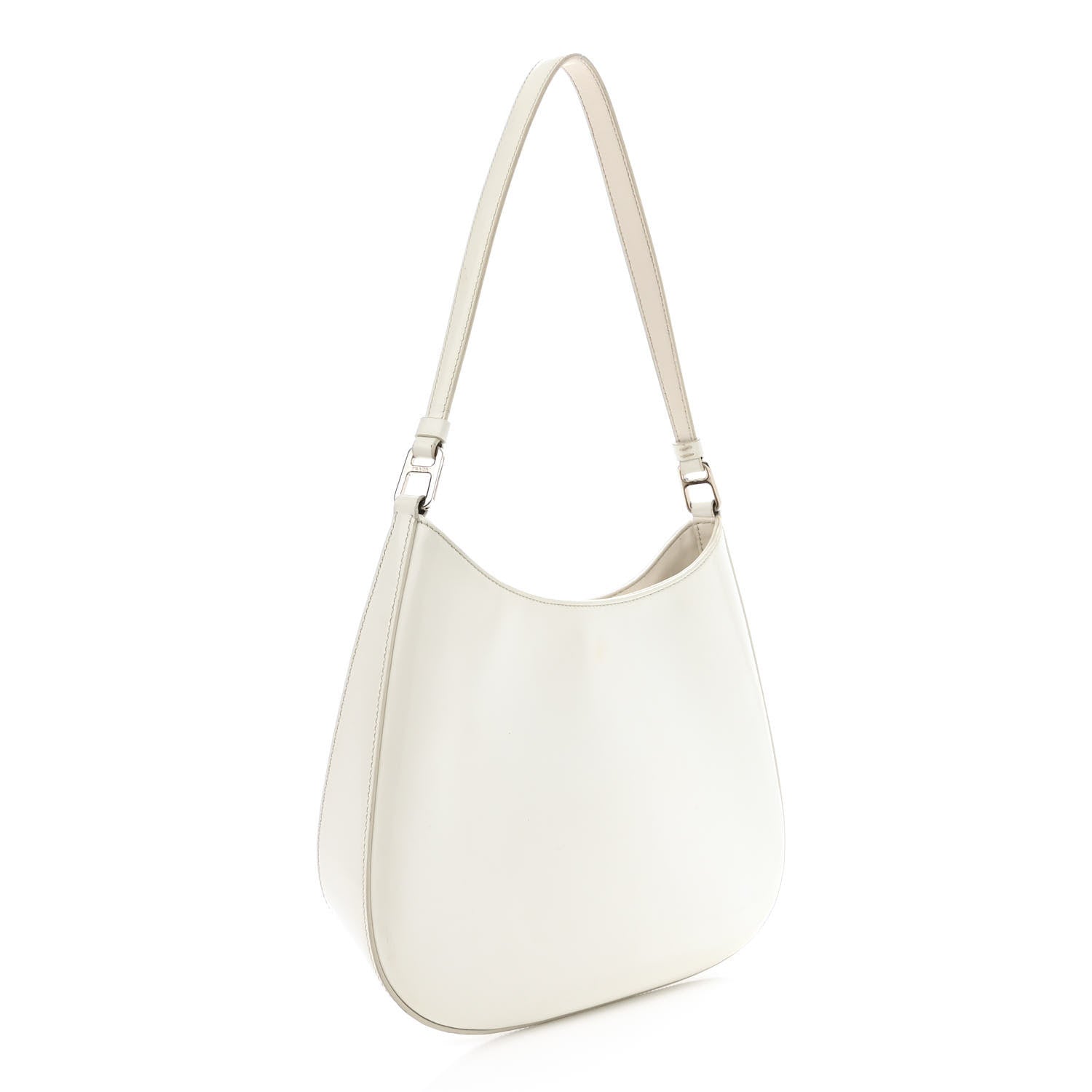 Prada Spazzolato Cleo Shoulder Bag White 3 of 12
