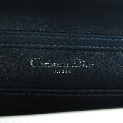 Christian Dior Metallic Patent Micro-Cannage Baby Diorama Flap Bag White 6 of 7