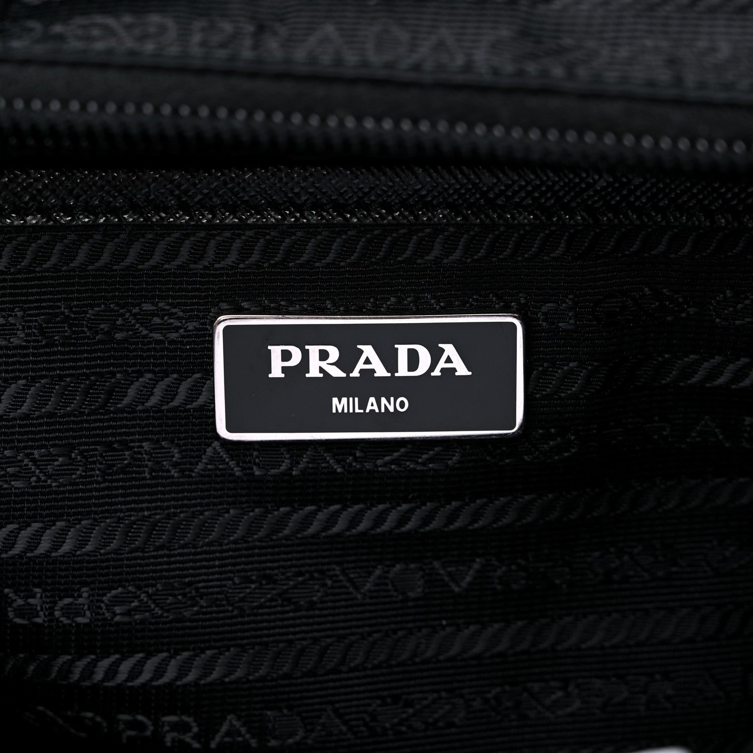 Prada Tessuto Nylon Saffiano Vela Backpack Black 5 of 11