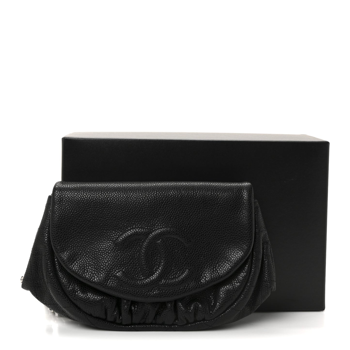 Caviar Half Moon Wallet On Chain WOC Black
