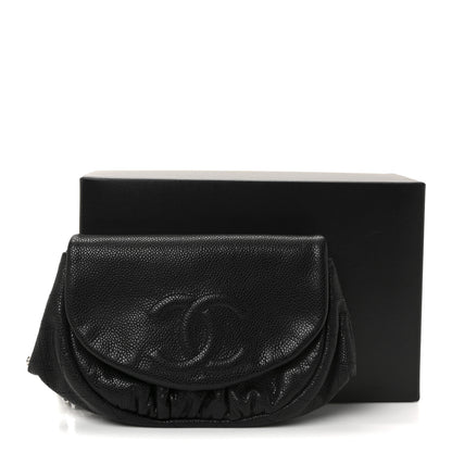 Chanel Caviar Half Moon Wallet On Chain WOC Black 12 of 12
