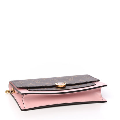 Louis Vuitton Monogram Flore Chain Wallet Rose Ballerine 3 of 10