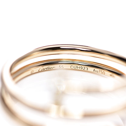 Cartier 18K Yellow Gold Diamond Double Juste Un Clou Ring 55 7.25 4 of 7