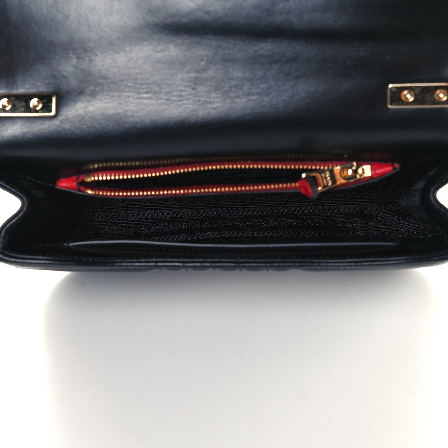 Prada Soft Calf Medium Diagramme Flap Black 5 of 11