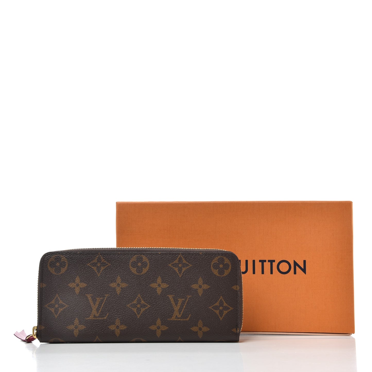 Monogram Clemence Wallet Fuchsia