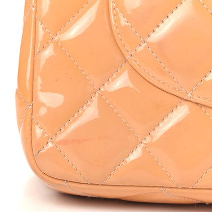 Chanel Patent Quilted Jumbo Double Flap Light Pink 17 of 17