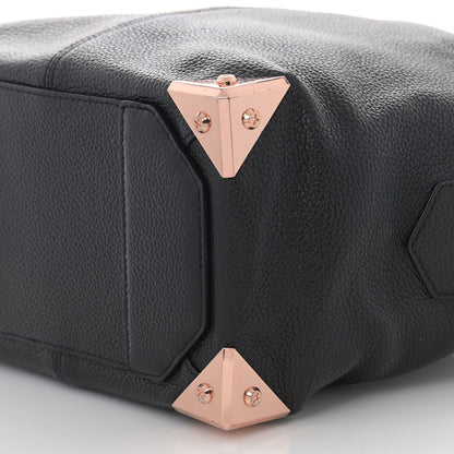 Alexander Wang Pebbled Calfskin Mini Emile Black Rose Gold Hardware 8 of 8