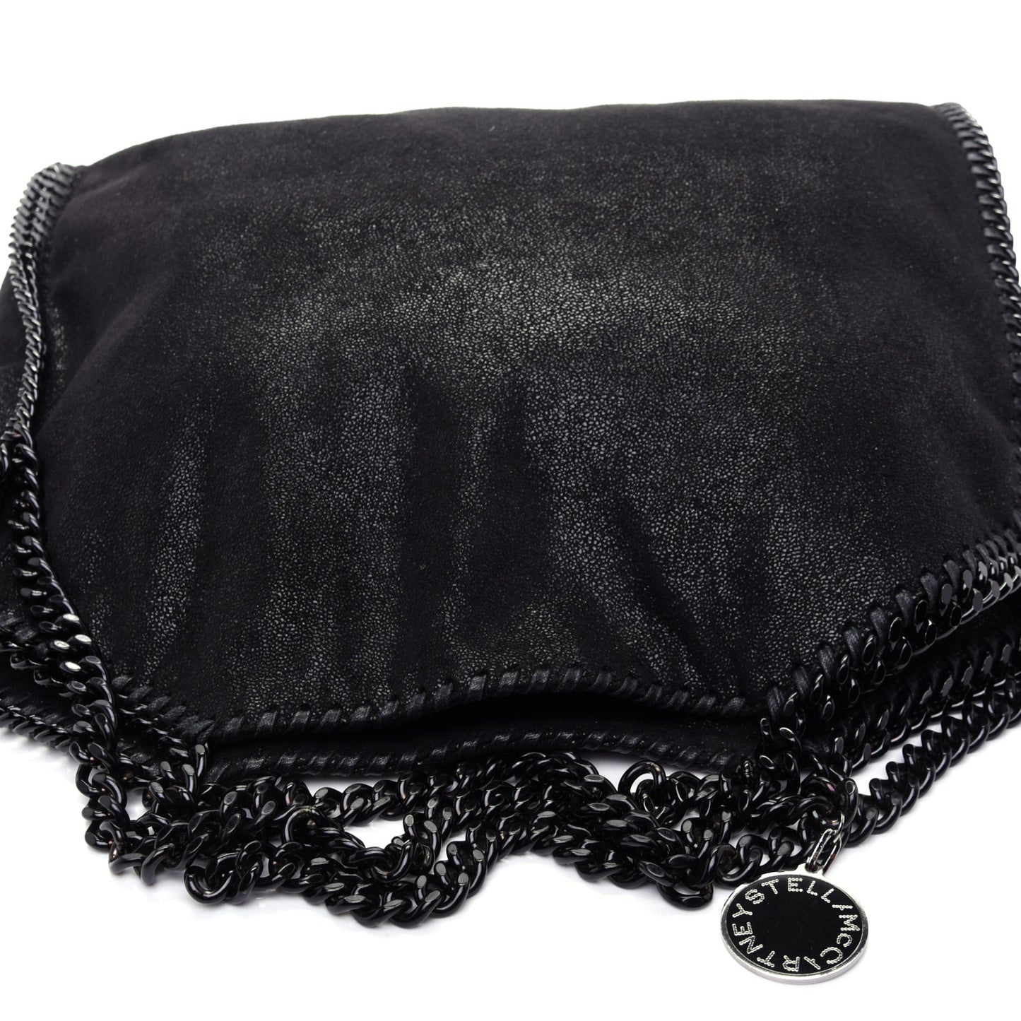 Shaggy Deer Falabella Fold Over Tote Black