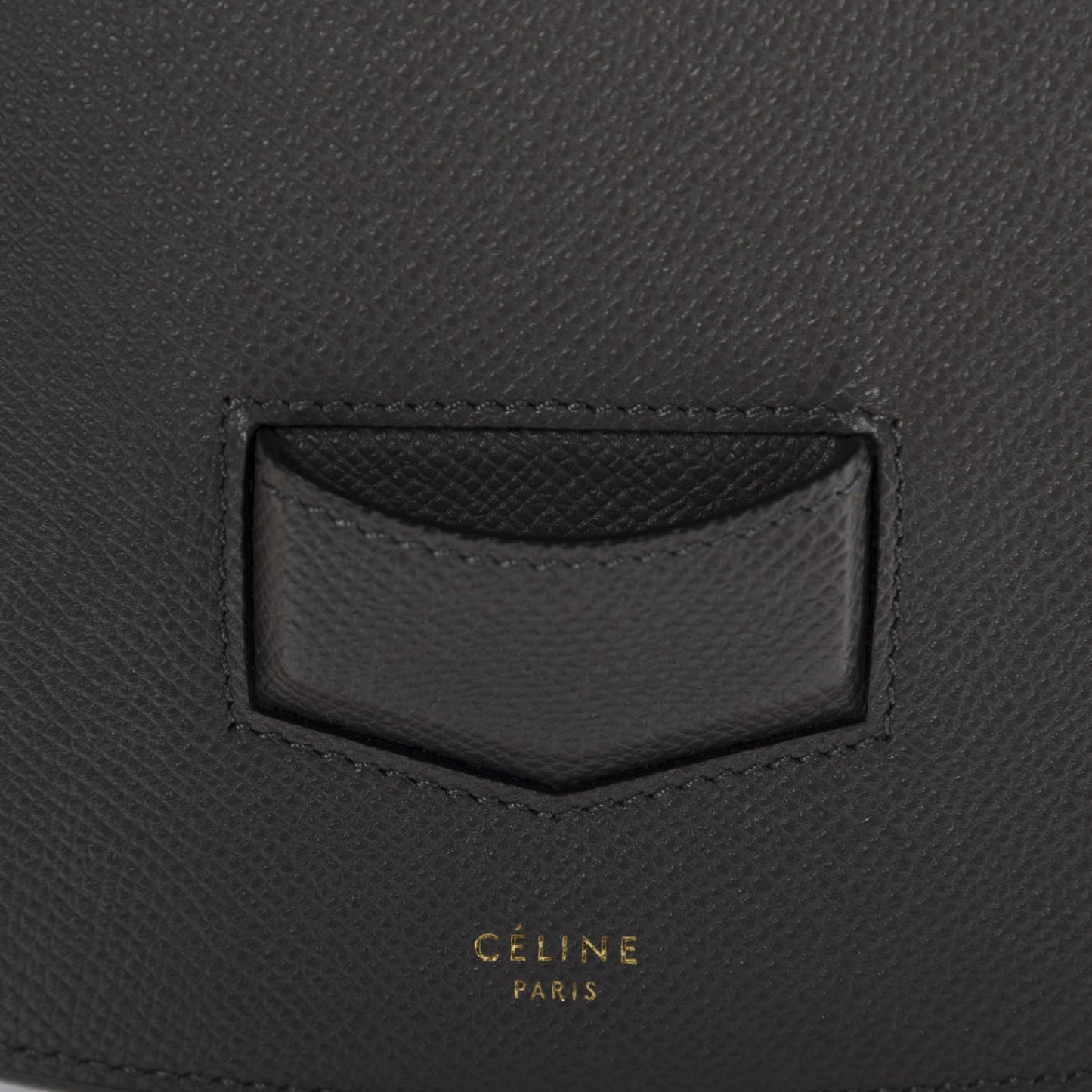 Grained Calfskin Medium Trotteur Grey
