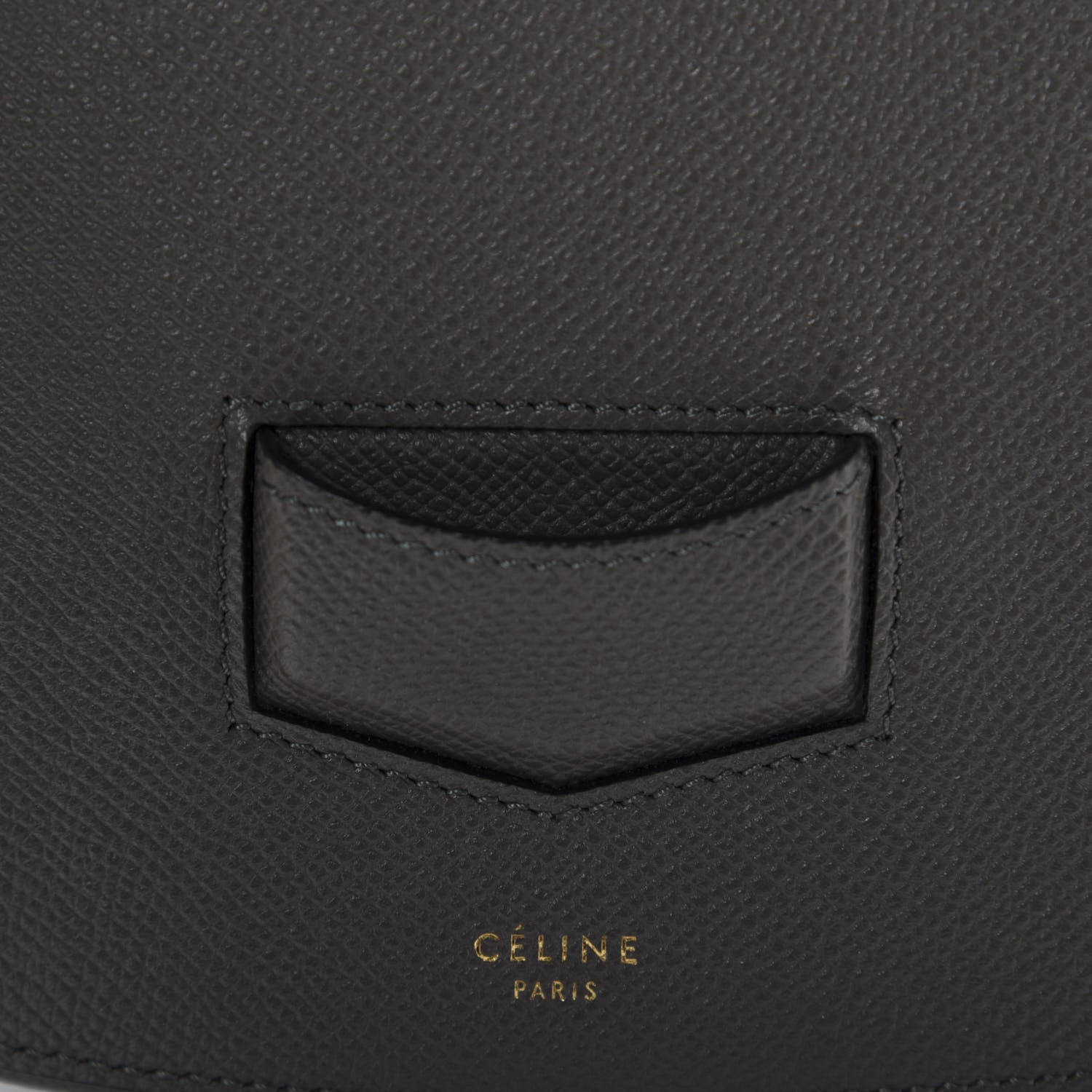 Celine Grained Calfskin Compact Trotteur Grey 9 of 11