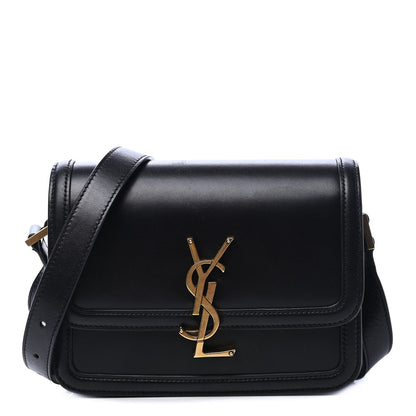 Saint Laurent Smooth Calfskin Small Solferino Satchel Black 1 of 6